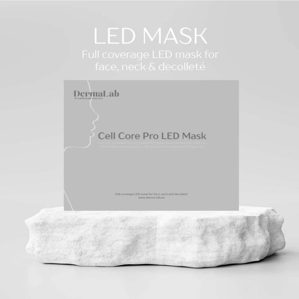 CELL CORE PRO LED MASK – DERMA LAB (LAUNCHDEEL: €150 korting) DIRECT LEVERBAAR