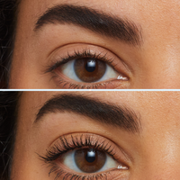 lash fixation length definition tubing mascara  voor en na resultaat jane iredale