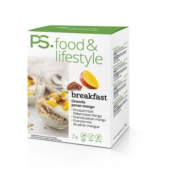 PS Food & lifestyle granola pecan mango powerslim webshop