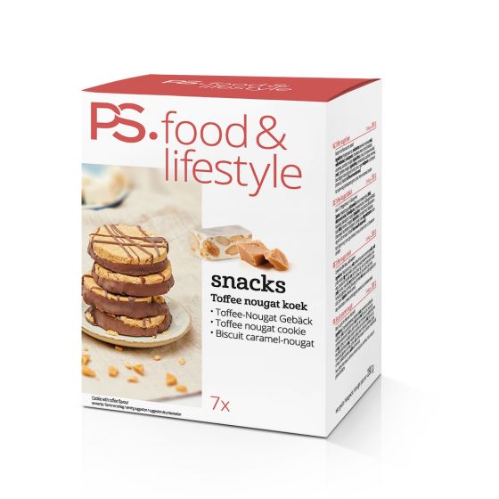 PS Food & lifestyle toffee nougat koek powerslim webshop