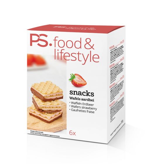 PS Food & lifestyle Wafels aardbei powerslim webshop